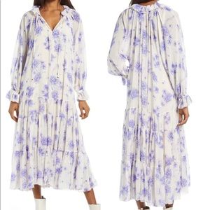 Free People Feeling Groovy Floral Dress Ivory